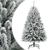 vidaXL Künstlicher Weihnachtsbaum Klappbar Beschneit 150 cm Produktbild-Vorschau 7