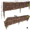 Weide Garten Palisade 100x20cm Satz von 5 Stück. Weidenzaun Produktbild-Vorschau 16