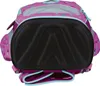 The bottom of a pink backpack with a black textured base. Produktbild-Vorschau