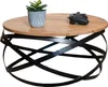 Couchtisch rund Akazieholz massiv natur 60 x 60 cm Produktbild-Vorschau 2