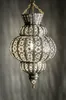 Lampa wisząca srebrna Harem 50cm | Lampa orientalna ręcznie Podgląd zdjęcia produktu 2