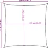 vidaXL Sonnensegel 160 g/m² Anthrazit 3x3 m HDPE Produktbild-Vorschau 5