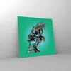Bilder auf glas - Roboter Illustration Karikatur Comic - Produktbild-Vorschau 4
