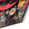 DEQORI Glasbild Echtglas 40x35 cm 'Roter Hut im Produktbild-Vorschau 4