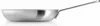 A side view of a stainless steel frying pan on a white background. Podgląd zdjęcia produktu