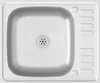 Küchenspüle mit Abtropfset Silbern 500x600x155 mm Edelstahl Produktbild-Vorschau 2