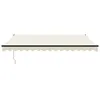 Tenda da sole elettrica con manovella VidaXL, color crema, Anteprima dell’immagine prodotto 3