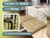 Sitzkissen Stuhlkissen 4er Set, ca. 40x40 cm, sand Produktbild-Vorschau 2