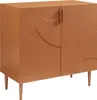 A standalone sideboard with two doors and four legs, presented against a white background. Podgląd zdjęcia produktu