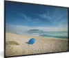 MuchoWow® MuchoWow® Gerahmtes Poster Weißer Strand mit dem Produktbild-Vorschau 1