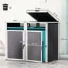 Outsunny Abri pour 2 poubelles 240L, cache poubelle Voir les images du produit 5