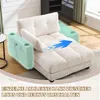 A beige sofa with a highlighted armrest showing its features. Produktbild-Vorschau