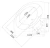 HOME DELUXE - Whirlpool - Laguna L - Weiß, Maße Produktbild-Vorschau 9