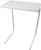 A white adjustable table with a white top and white metal legs, shown against a white background. Náhľad obrázku produktu