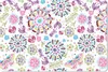 MuchoWow® Schreibtischunterlage Regenbogen - Blumen - Produktbild-Vorschau 1