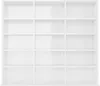 vidaXL CD-Regal Hochglanz-Weiß 102x23x89,5 cm Holzwerkstoff Produktbild-Vorschau 3