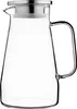 KADAX Glaskaraffe 1.5L, Wasserkaraffe mit Sieb und Deckel Produktbild-Vorschau 4