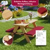 Coemo Kinder-Sitzgruppe Natur Picknicktisch mit Polster Produktbild-Vorschau 4