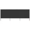 vidaXL 3-teiliges Windschutzgewebe 400 x 80 cm Anthrazit Produktbild-Vorschau 1