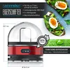 A collage showing an egg cooker, its features listed, and avocado toast with eggs. Anteprima dell’immagine prodotto