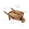 Relaxdays Pflanzengefäß Holz, 2 Stück, Pflanzschubkarre & Produktbild-Vorschau 4