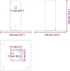 vidaXL Paalhouder, vierkant, 4 stuks, 51x51 mm, Productafbeelding-voorbeeld 7