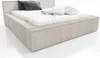 A bed with pillows and a blanket on a white background. Produktbild-Vorschau