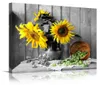 Visario Leinwandbild Sonnenblumen Früchte 80x60 cm – Bild Produktbild-Vorschau 1