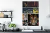 MuchoWow® Poster Tiger - Collage - Bäume - Blumen 80x120 cm Produktbild-Vorschau 3
