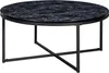 WOHNLING Couchtisch 80x36x80 cm mit Marmor Optik Schwarz Produktbild-Vorschau 6