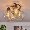 Cesaro Deckenlampe aus Metall/Glas in Schwarz/Klar Produktbild-Vorschau 9
