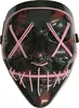 Leuchtende Maske Halloween-Maske LED schwarz-lila - Produktbild-Vorschau 2
