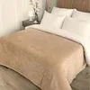 Kuscheldecke Tagesdecke Bett Geschenk 200x220 beige für Produktbild-Vorschau 4