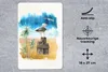 MuchoWow® Mauspad Mousepad Vogel - Baum - Strand - Aquarell Produktbild-Vorschau 2