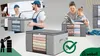 3-częściowy wodoodporny organizer na garderobę z zamkiem Podgląd zdjęcia produktu 5