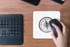 MuchoWow® Mauspad Mousepad Retro - Kompass - Vintage 20x20 Produktbild-Vorschau 4