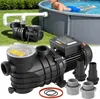 VEVOR Schwimmbadpumpe 180 W, Filterpumpe 10.800 L/H max. Produktbild-Vorschau 1