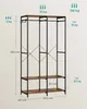 A diagram showing a coat rack with dimensions and weight limits. Produktbild-Vorschau
