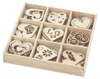 Décorations de coeur en bois Voir les images du produit 1