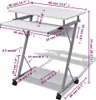vidaXL Computertisch Computerwagen PC Tisch Bürotisch Produktbild-Vorschau 6