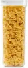 A clear, well-lit studio shot of a rectangular food storage container filled with farfalle pasta. Náhľad obrázku produktu
