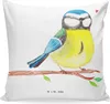 Mr. & Mrs. Panda Deko Kissen Vogel Blaumeise - Weiß - Produktbild-Vorschau 1