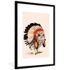 MuchoWow® Gerahmtes Poster Eule - Indianer - Federn - Tiere Produktbild-Vorschau 7