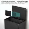HOMCOM Vuilnisbak voor de keuken, 45 liter, trapmodel, Productafbeelding-voorbeeld 8