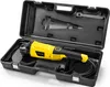 An angle grinder and its accessories are neatly arranged in a black carrying case. Produktbild-Vorschau