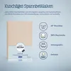 Julius Zöllner Spannbetttuch Jersey 70X140 / 60X120 Sand Produktbild-Vorschau 2