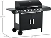 Gasgrill mit 7 Brennern, inkl. Thermometer, BBQ -Grill, Produktbild-Vorschau 5