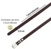 Skórzany pasek damski,  GERMANY 1,5 cm wąski pasek z Podgląd zdjęcia produktu 11
