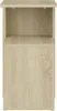 A front view of a light brown wooden nightstand or small cabinet. Náhled obrázku produktu