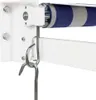 vidaXL Auvent rétractable Bleu et blanc 3x2,5 m Tissu et Voir les images du produit 7
